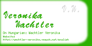 veronika wachtler business card